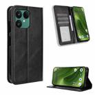 For Fairphone 6 Magnetic Buckle Retro Texture Leather Phone Case(Black) - 1