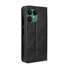 For Fairphone 6 Magnetic Buckle Retro Texture Leather Phone Case(Black) - 3