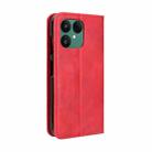 For Fairphone 6 Magnetic Buckle Retro Texture Leather Phone Case(Red) - 3