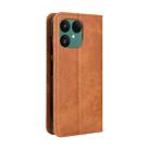 For Fairphone 6 Magnetic Buckle Retro Texture Leather Phone Case(Brown) - 3