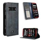 For Kyocera Torque G06 KYG03 Magnetic Buckle Retro Texture Leather Phone Case(Blue) - 1