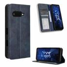 For Kyocera Digno SX4 Magnetic Buckle Retro Texture Leather Phone Case(Blue) - 1