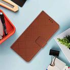 For Sony Xperia 1 VII Rhombic Grid Texture Leather Phone Case(Brown) - 2