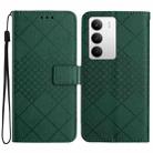 For Realme C75 5G Rhombic Grid Texture Leather Phone Case(Green) - 1