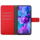 For OPPO Reno13 5G Global Rhombic Grid Texture Leather Phone Case(Red) - 3