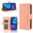 For Fairphone 5 Skin Feel Calf Texture Card Slots Leather Phone Case(Pink) - 1