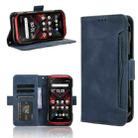 For  Kyocera Torque G06 KYG03 Skin Feel Calf Texture Card Slots Leather Phone Case(Blue) - 1