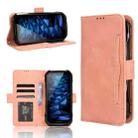 For Kyocera DuraForce EX KC-S703 Skin Feel Calf Texture Card Slots Leather Phone Case(Pink) - 1
