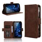 For Kyocera DuraForce EX KC-S703 Skin Feel Calf Texture Card Slots Leather Phone Case(Brown) - 1