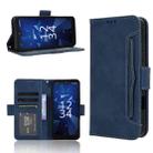 For Kyocera Digno SX4 Skin Feel Calf Texture Card Slots Leather Phone Case(Blue) - 1