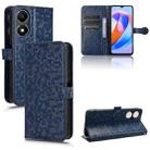 For Honor X5 Plus / Play 40C 5G Honeycomb Dot Texture Leather Phone Case(Blue) - 1