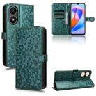 For Honor X5 Plus / Play 40C 5G Honeycomb Dot Texture Leather Phone Case(Green) - 1