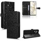 For Honor 100 Pro 5G Honeycomb Dot Texture Leather Phone Case(Black) - 1