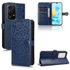 For Honor 200 Lite Global Honeycomb Dot Texture Leather Phone Case(Blue) - 1