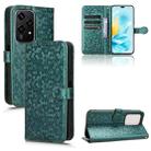 For Honor 200 Lite Global Honeycomb Dot Texture Leather Phone Case(Green) - 1