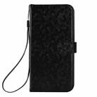 For Honor 200 Pro Honeycomb Dot Texture Leather Phone Case(Black) - 3