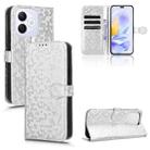 For Honor X60i 5G Honeycomb Dot Texture Leather Phone Case(Silver) - 1