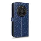 For Honor Magic7 Pro 5G Honeycomb Dot Texture Leather Phone Case(Blue) - 3