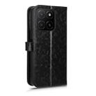 For Honor X5b 4G / X5b Plus 4G Honeycomb Dot Texture Leather Phone Case(Black) - 3