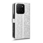 For Honor X5b 4G / X5b Plus 4G Honeycomb Dot Texture Leather Phone Case(Silver) - 3