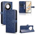 For Honor X9c Smart / X60 5G Honeycomb Dot Texture Leather Phone Case(Blue) - 1