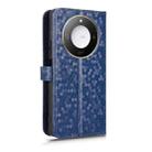 For Honor X9c Smart / X60 5G Honeycomb Dot Texture Leather Phone Case(Blue) - 3