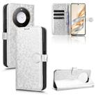 For Honor X9c Smart / X60 5G Honeycomb Dot Texture Leather Phone Case(Silver) - 1