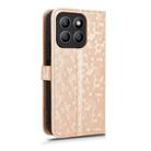 For Honor X8c 4G Honeycomb Dot Texture Leather Phone Case(Gold) - 3