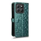 For Honor X8c 4G Honeycomb Dot Texture Leather Phone Case(Green) - 3