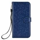 For Honor 400 Lite Honeycomb Dot Texture Leather Phone Case(Blue) - 2