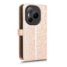 For Honor Power 5G Honeycomb Dot Texture Leather Phone Case(Gold) - 3