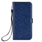 For Honor Power 5G Honeycomb Dot Texture Leather Phone Case(Blue) - 2