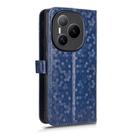 For Honor Power 5G Honeycomb Dot Texture Leather Phone Case(Blue) - 3