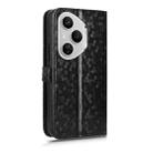 For Honor 400 Pro Global 160.8mm Honeycomb Dot Texture Leather Phone Case(Black) - 3