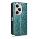 For Honor 400 Pro Global 160.8mm Honeycomb Dot Texture Leather Phone Case(Green) - 3