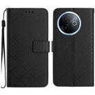 For vivo Y39 5G Global Rhombic Grid Texture Leather Phone Case(Black) - 1