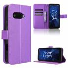 For Kyocera Digno SX4 Diamond Texture Leather Phone Case(Purple) - 1