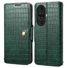 For Huawei nova 11 Pro Denior Crocodile Texture Oil Edge Leather Phone Case(Green) - 1