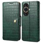 For Huawei nova 11 Denior Crocodile Texture Oil Edge Leather Phone Case(Green) - 1