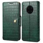 For Huawei Mate 30 Pro Denior Crocodile Texture Oil Edge Leather Phone Case(Green) - 1