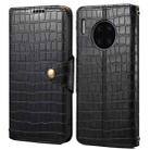 For Huawei Mate 30 Pro Denior Crocodile Texture Oil Edge Leather Phone Case(Black) - 1