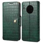 For Huawei Mate 30 Denior Crocodile Texture Oil Edge Leather Phone Case(Green) - 1