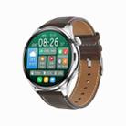 TM05 Pro Smart Bracelet, 1.46 inch Leather Band IP67 Waterproof Smart Watch, Bluetooth Call / Heart Rate / Blood Pressure / Blood Oxygen(Silver) - 1