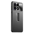 For Xiaomi Redmi K70 Pro Frosted Metal Hybrid TPU Holder Phone Case(Black) - 1