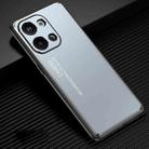 For Xiaomi Redmi Note 13 5G Frosted Metal Phone Case(Blue) - 1