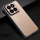 For Xiaomi 14 Pro Frosted Metal Phone Case(Gold) - 1