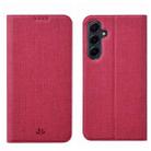For Samsung Galaxy A35 5G ViLi DMX Series TPU + PU Leather Magnetic Phone Case(Rose Red) - 1