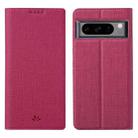 For Google Pixel 8 Pro ViLi DMX Series TPU + PU Leather Magnetic Phone Case(Rose Red) - 1