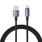 USAMS US-SJ668 USB To Micro USB 2A Fast Charge Data Cable, Length: 1.2m(Black) - 1