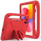 For Huawei MatePad SE 11 2024 Handle EVA Shockproof Tablet Case with Holder(Red) - 1